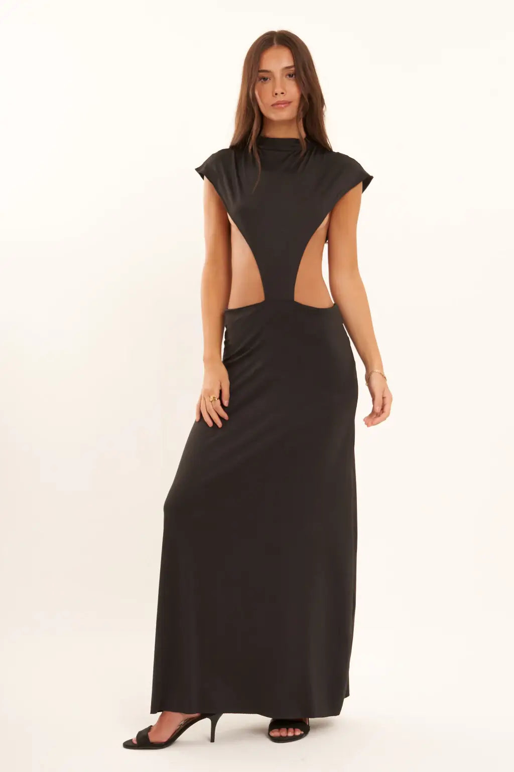 Frida - Black Cut-Out Dress