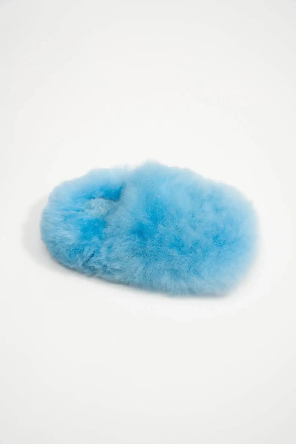 Nubecitas - Baby Blue Alpaca Fur Slippers