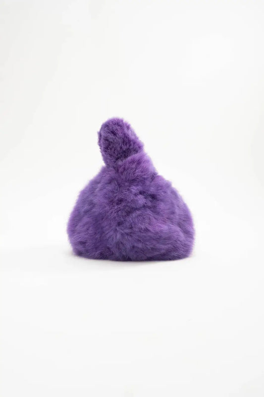 Raindrop - Purple Alpaca Handbag