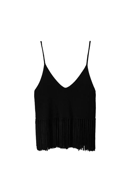 Nino - Black Knit Top