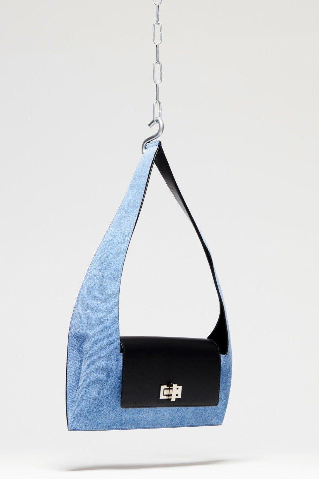 Baguette - Suede Denim & Black