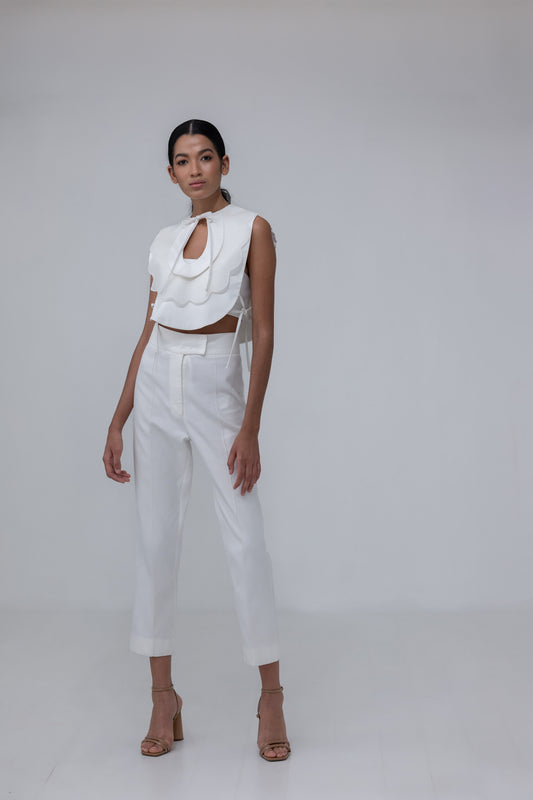 Classic Skinny - White Tailored Pants