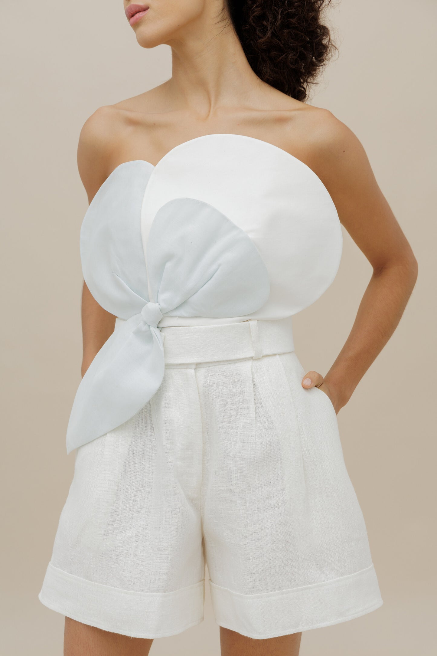 Costa - Tailored White Shorts