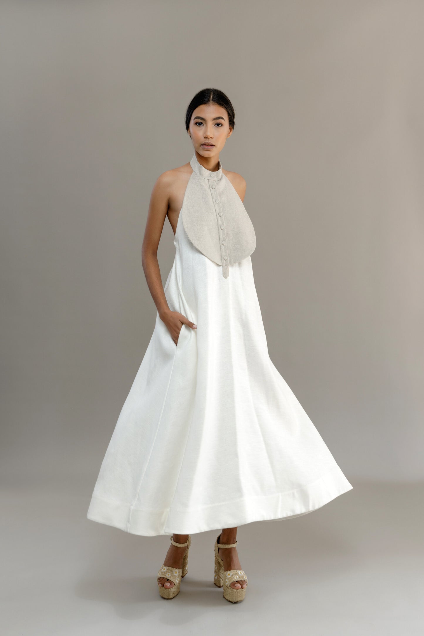 Oval - White Maxi Dress