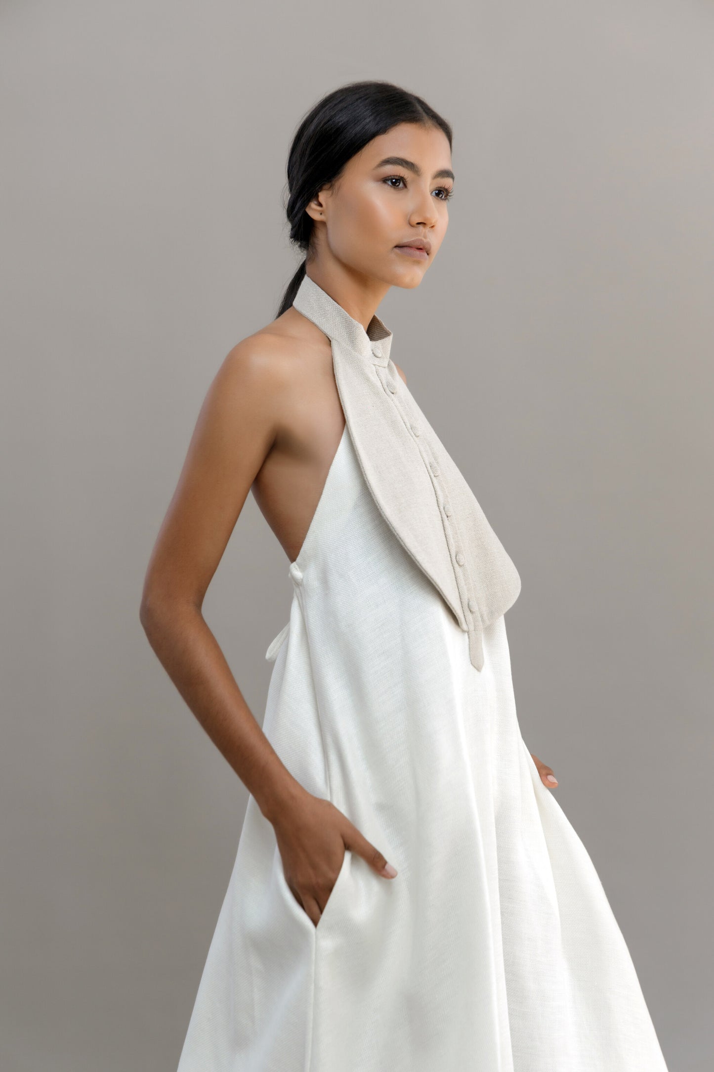 Oval - White Maxi Dress