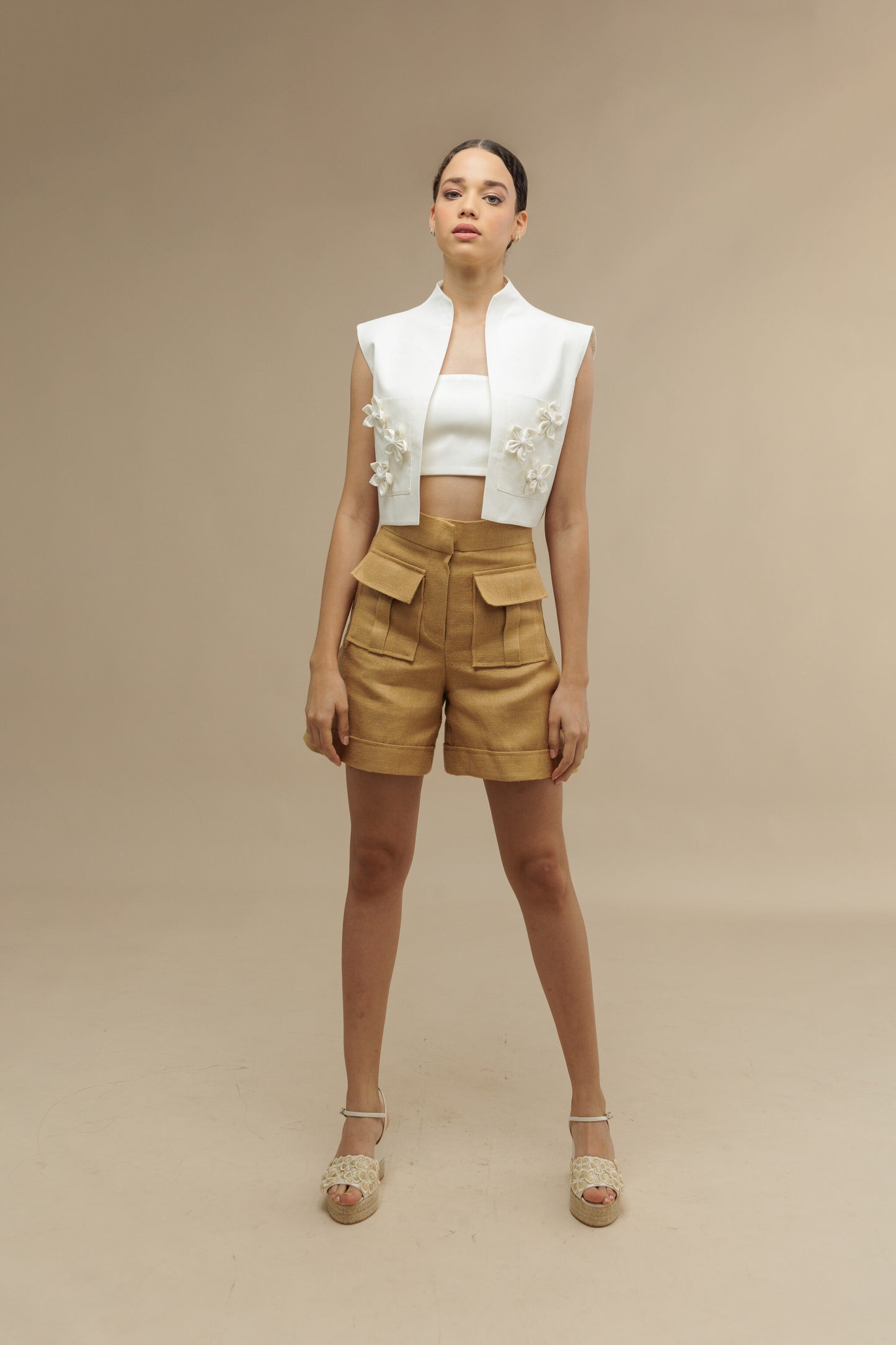 Zola - Whie Tailored Vest