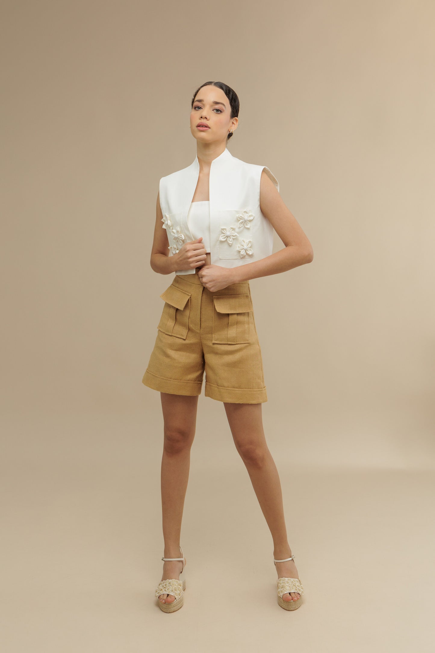 Zola - Whie Tailored Vest